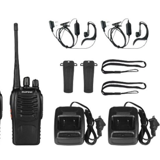 Diskon | TD4 | Walkie Talkie BaoFeng 888S Waterproof Portable Walky Talky Jarak Jauh 10km(Max) 2 Way