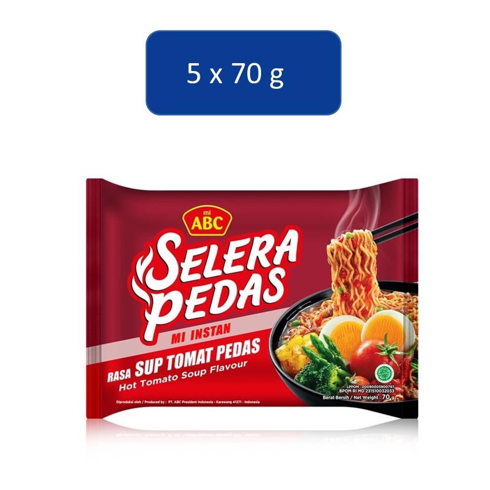 

TEBUS MURAH ✅ ABC Selera Pedas Mi Instan Rasa Sup Tomat 5x70 gr
