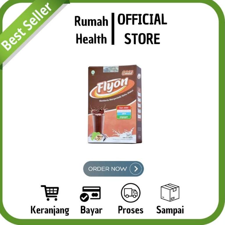 

5.5 COD Flyon Coklat Susu Bubuk Penggemuk Badan Penambah Berat Badan Sehat Ideal Asli Original Bpom