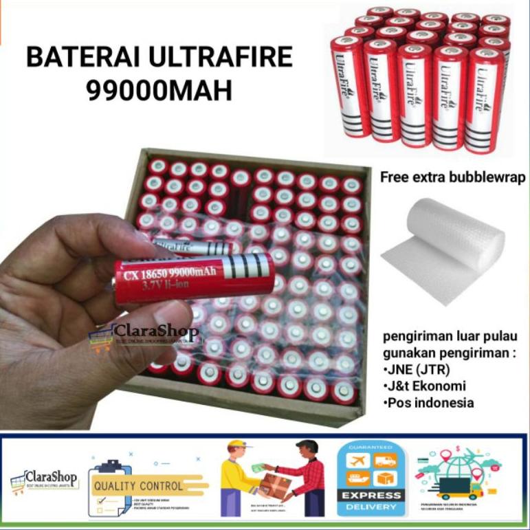 【flashϟsale】 Baterai Ultrafire 18650 99000Mah harga Baterai per1 pcs