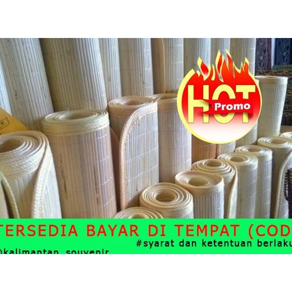 Lampit Rotan Saburina 120X200, Tikar Rotan Kalimantan, Karpet Rotan Original