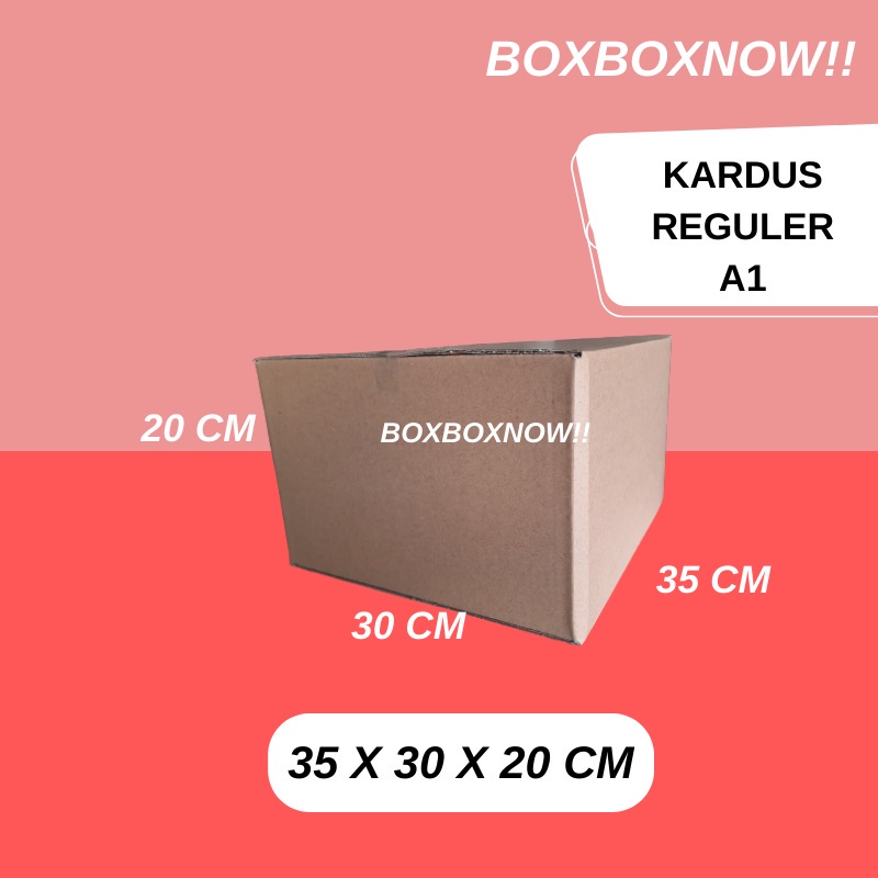 

35 X 30 X 20 CM KARDUS PACKING KEMASAN KARTON BOX DUS KOTAK PACKAGING POLOS MURAH BARU