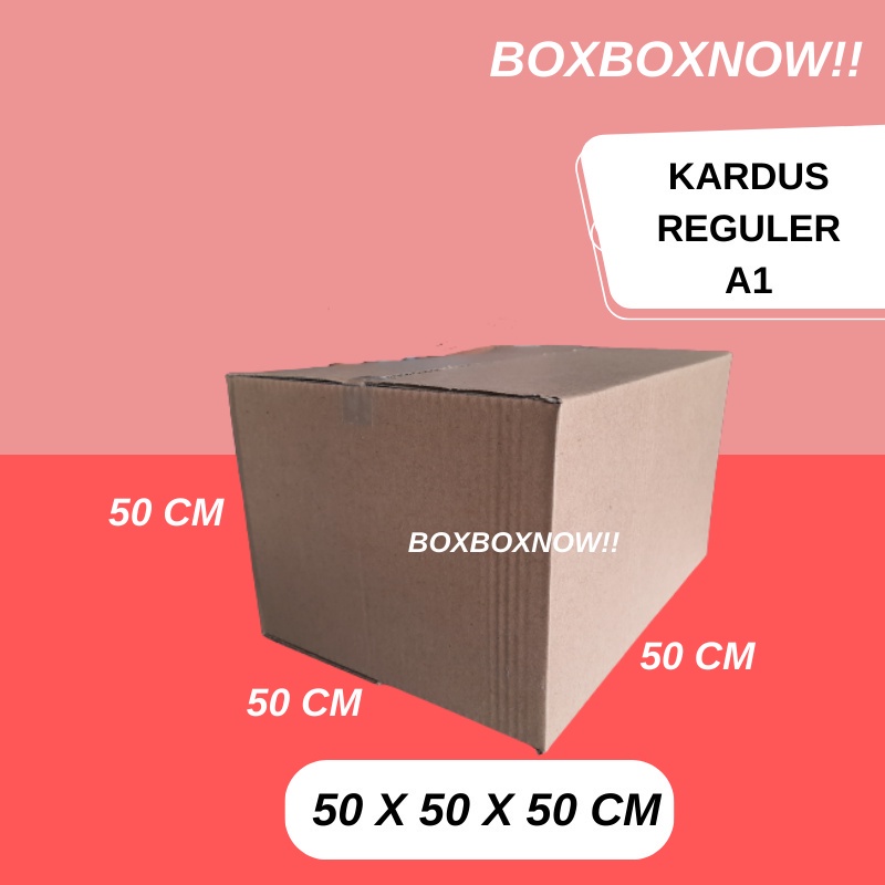 

50 X 50 X 50 CM KARDUS POLOS KARTON PACKING DUS KOTAK BOX