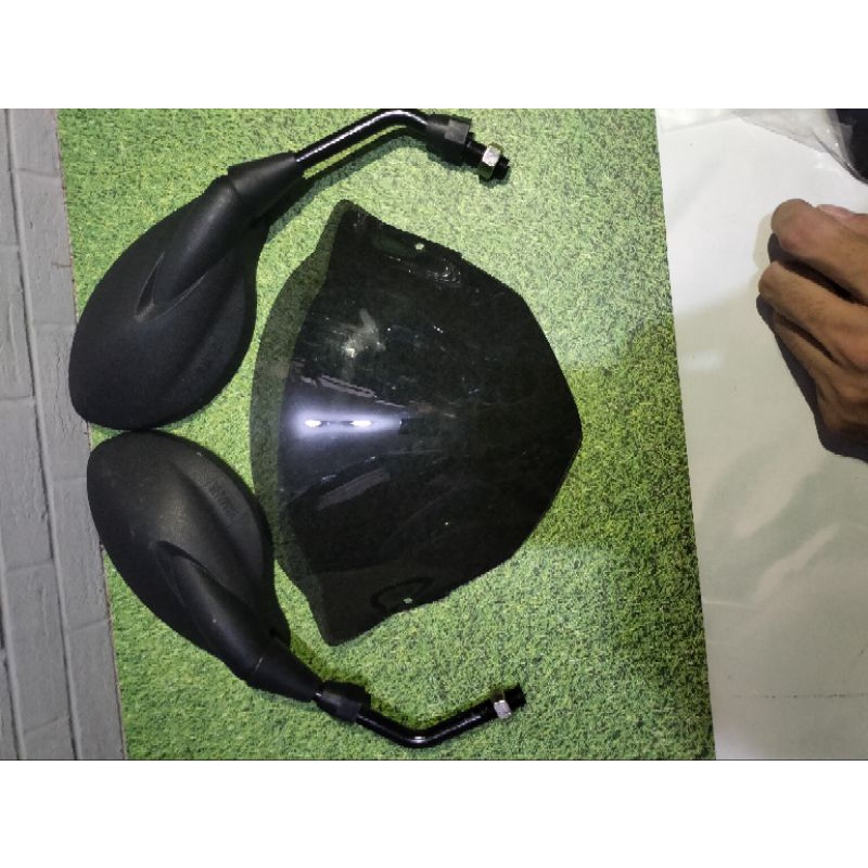 Visor Beat Karbu Plus Spion X1 Import Berkualitas Mirip Original