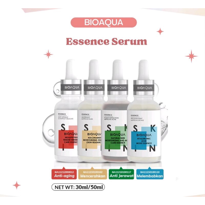 BPOM BIOAQUA Serum Moisturizing Essence 30ml Niacinamide