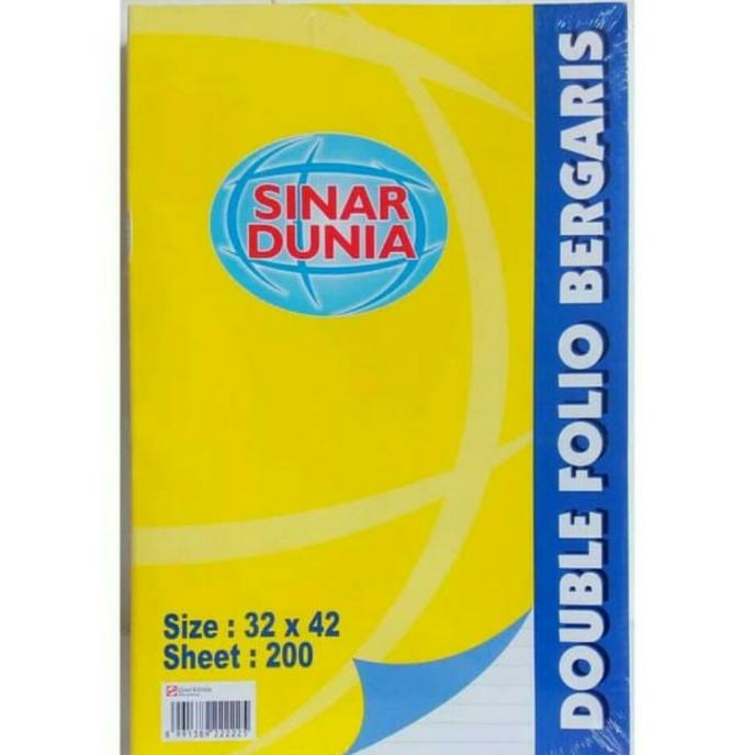 

KERTAS DOUBLE FOLIO BERGARIS SIDU 200 LEMBAR
