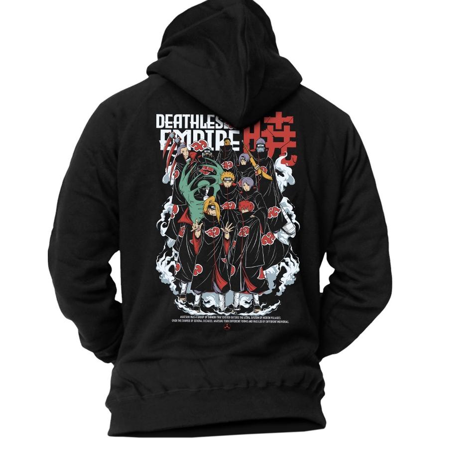 Paling Terjamin DEATHLESS HOODIE | HOODIE AKATSUKI | HITAM
