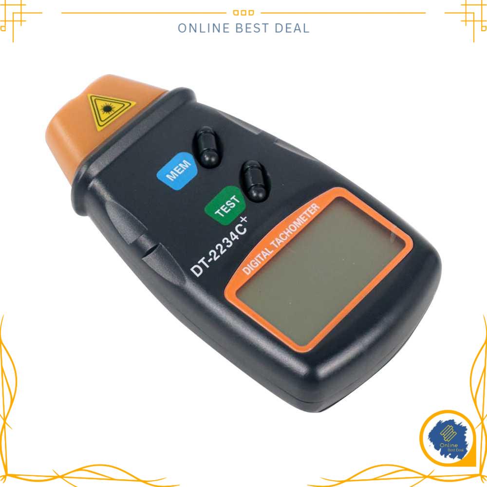 OBD TaffSTUDIO LCD Digital Laser Photo Tachometer 2.5-100000 RPM - DT-2234C+