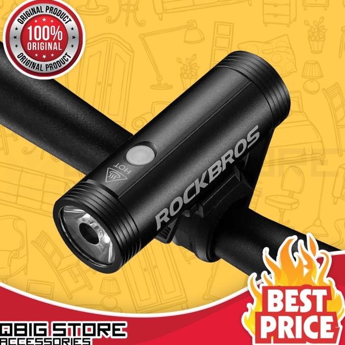 ROCKBROS Lampu Stang Sepeda 400/800 LM Rechargeable R1-400 / R1-800