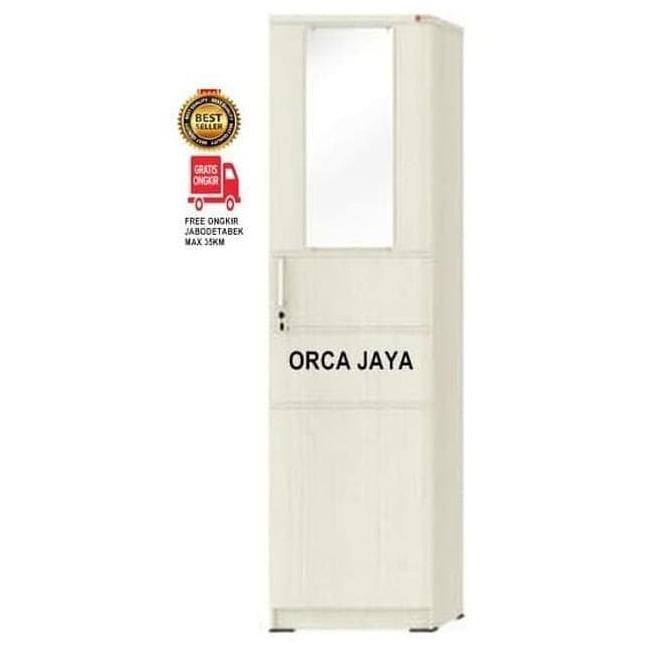 Lemari Pakaian/Baju 1 Pintu + Kaca - Activ Spin Lp 131 Pratamadio332 Store_Cruisy