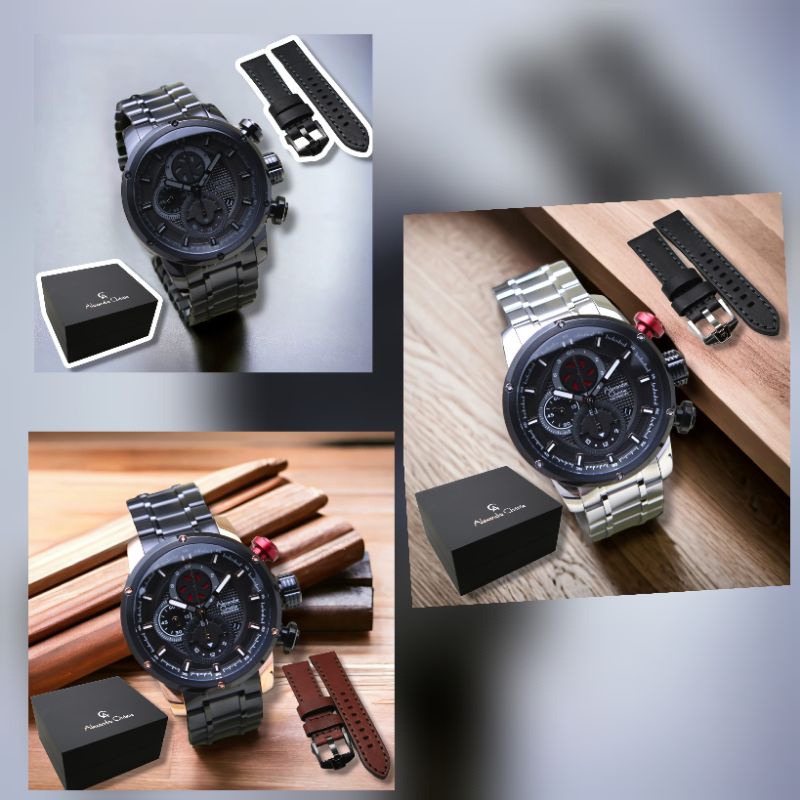 JAM TANGAN PRIA ALEXANDRE CHRISTIE AC6239 / AC 6329 FREE OBENG + TALI ORIGINAL GARANSI RESMI 1 TAHUN