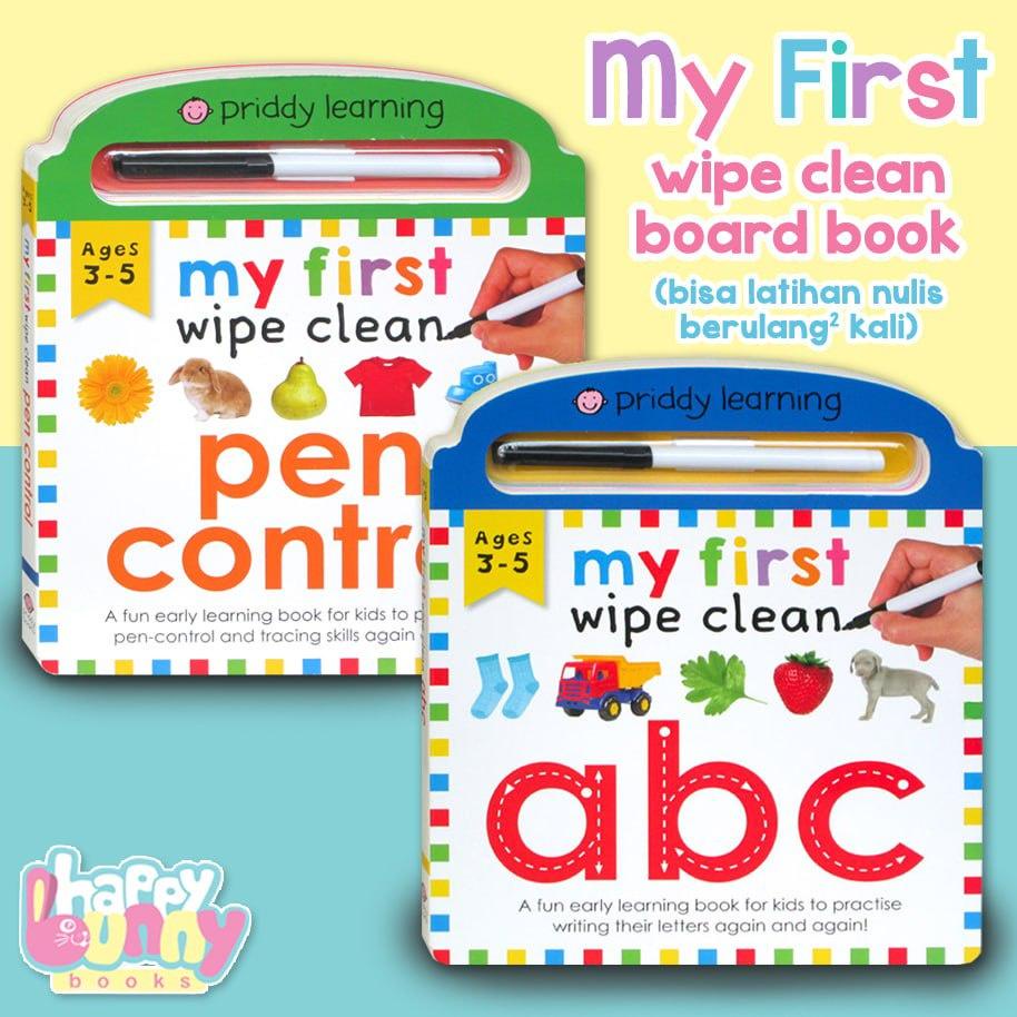 [Priddy Books] Priddy Learning My First Wipe Clean ABC / Pen Control Board Book (includes wipe-clean