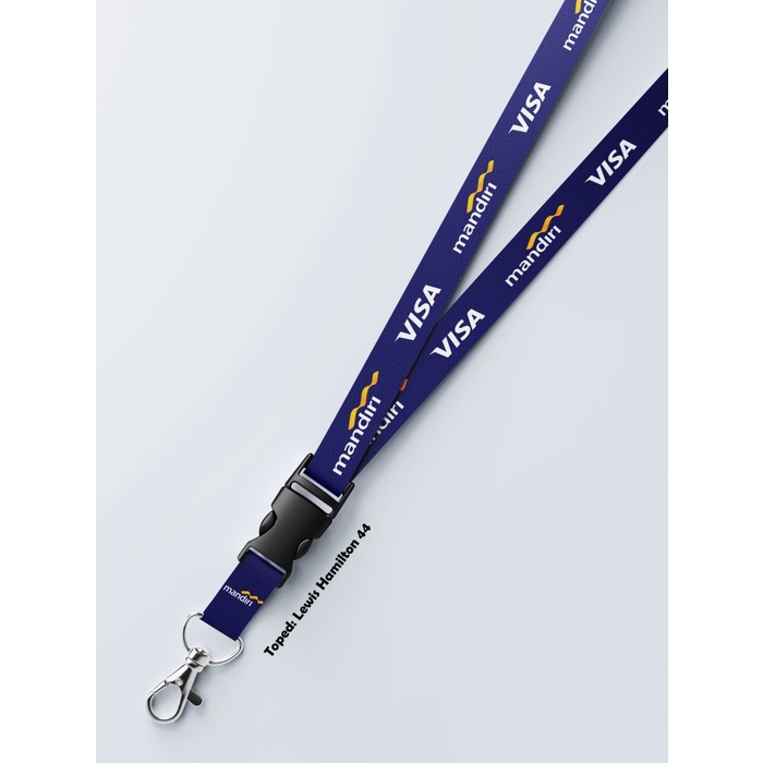 

Lanyard Dua Sisi Custom Satuan Bank Mandiri Visa