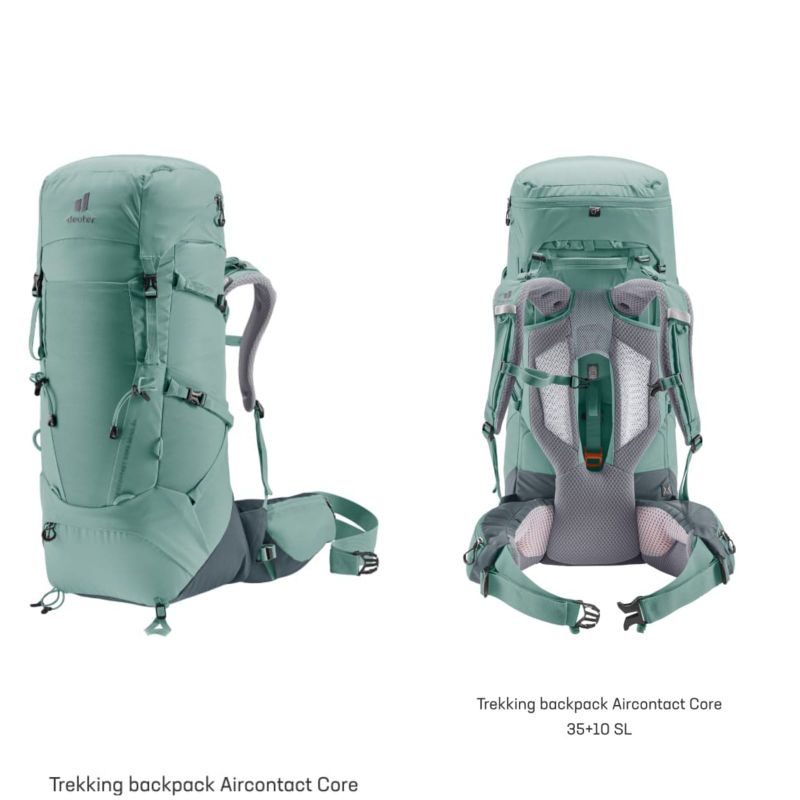 TENDAKI •Tas Deuter Aircontact Lite 50+10 •45+10SL •40+10 | Aircontact Core 35+10SL •40+10 •45+10SL •50+10 •55+10SL •60+10 •65+10SL •70+10  Trekking Backpack