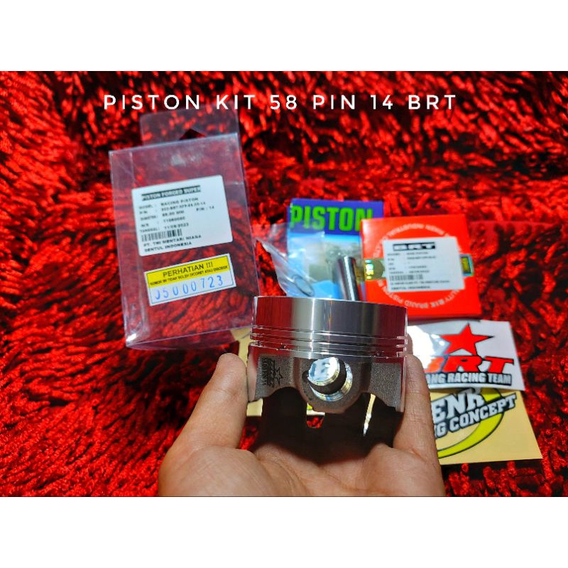 PISTON KIT BRT 58 PIN 14 FORGED - BOYRENK RACING CONCEPT