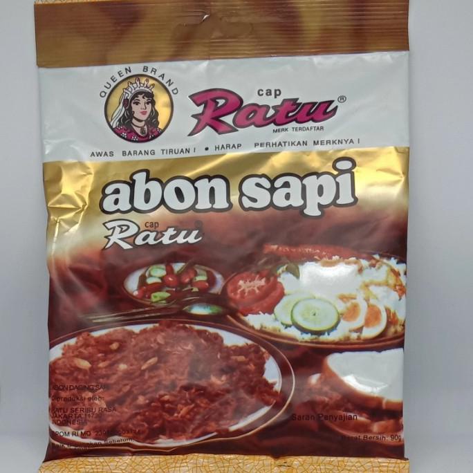 

Abon sapi asli cap Ratu