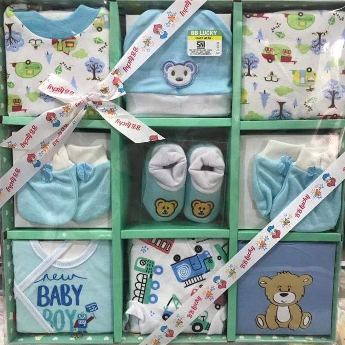 Baby Gift Set/Kado bayi satu set/BB Lucky Baby set JUMBO + KERTAS KADO