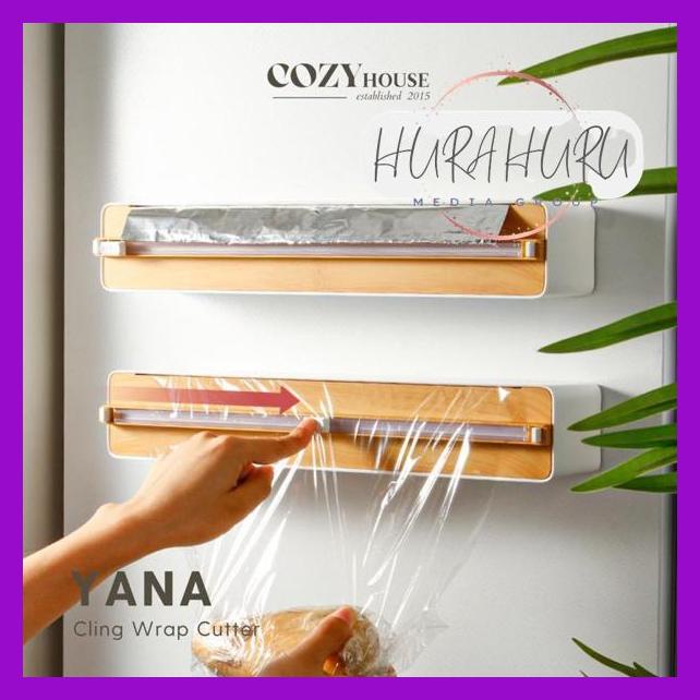 Cozyhouse Yana Cling Wrap Dispenser Cutter / Alat Pemotong Penyimpanan Cling Wrap Murah Banget 