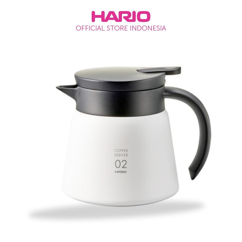 Hario V60 Insulated Stainless Steel Server 600 White Vhs-60W
