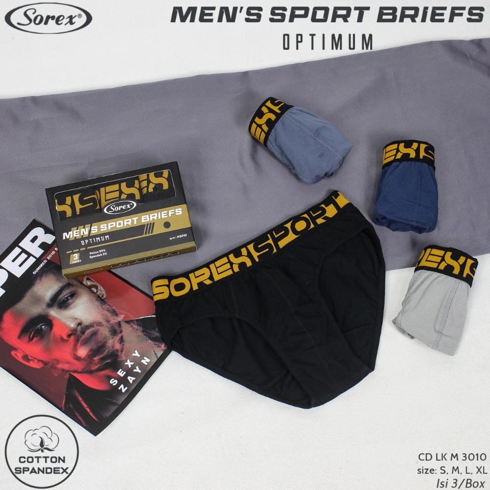 SOREX CELANA DALAM PRIA M3010 MEN'S SPORT BRIEFS OPTIMUM - SOREX CD PRIA SPORT M3010 NEW