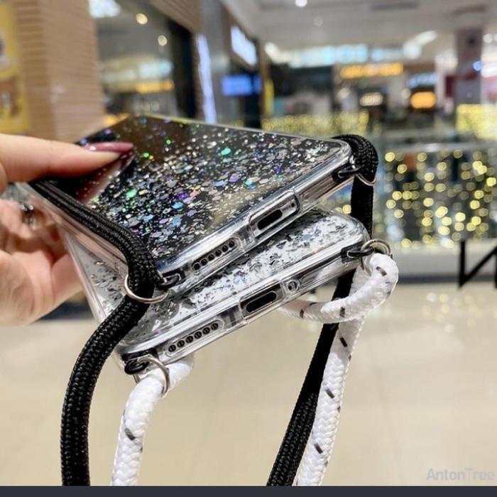 Case Tali Nagita Samsung Note 8/ Note 9 Lanyard Gliter Gantung