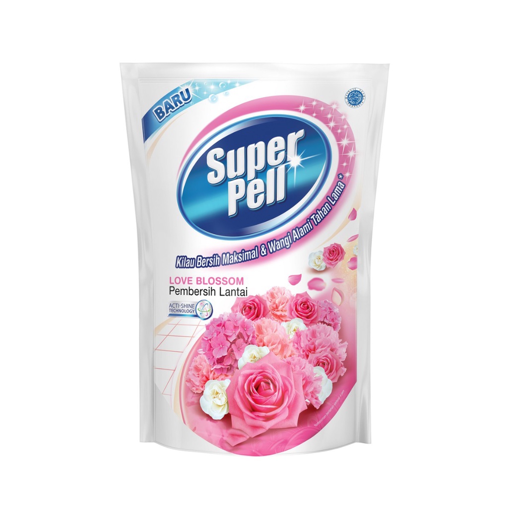 Pembersih Lantai Super Pell Love Blossom Pink 770 ml