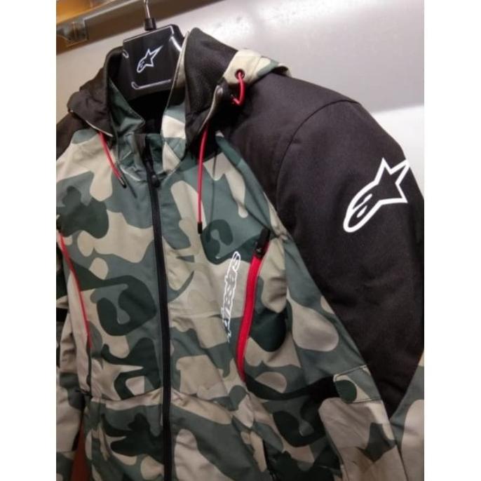 TERMURAH ALPINESTARS BADGER JACKET CAMO BLACK I JAKET MOTOR BIKER MURAH