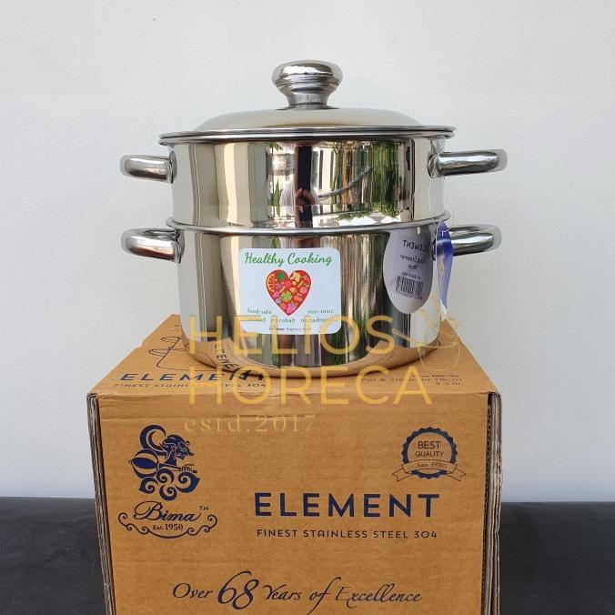:<:<:<:<] Panci Kukus 30cm Bima Element Pot and Steamer Susun SUS-304
