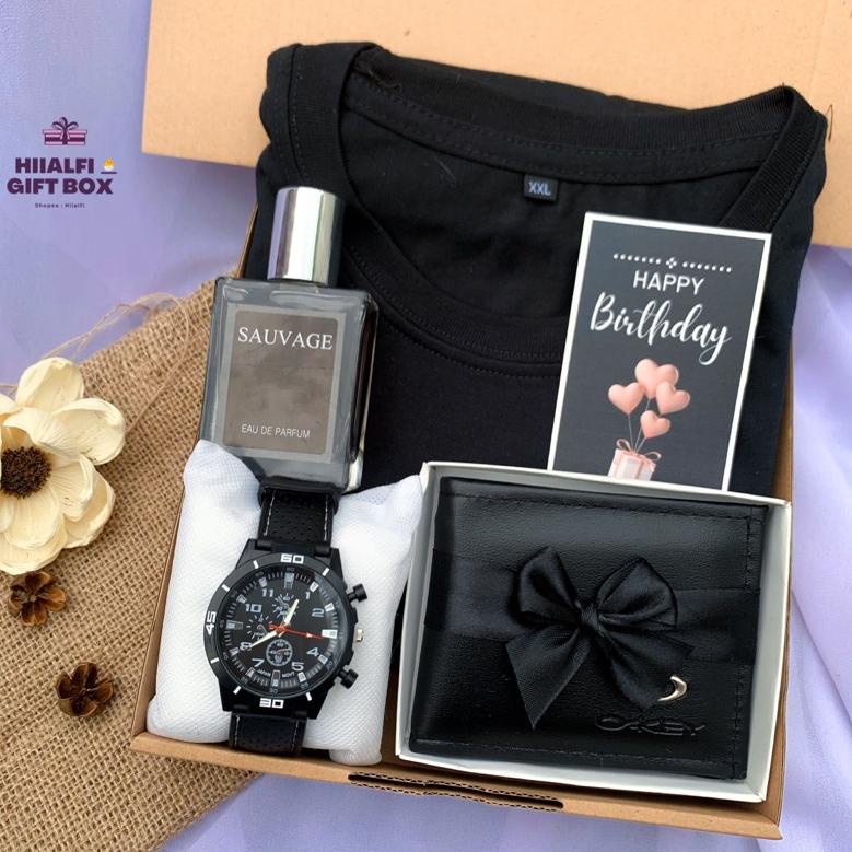[KODE 9491J] Paket Salman hampers Kaos Cowok ulang tahun doi Anniversary Happy graduation by hiialfi