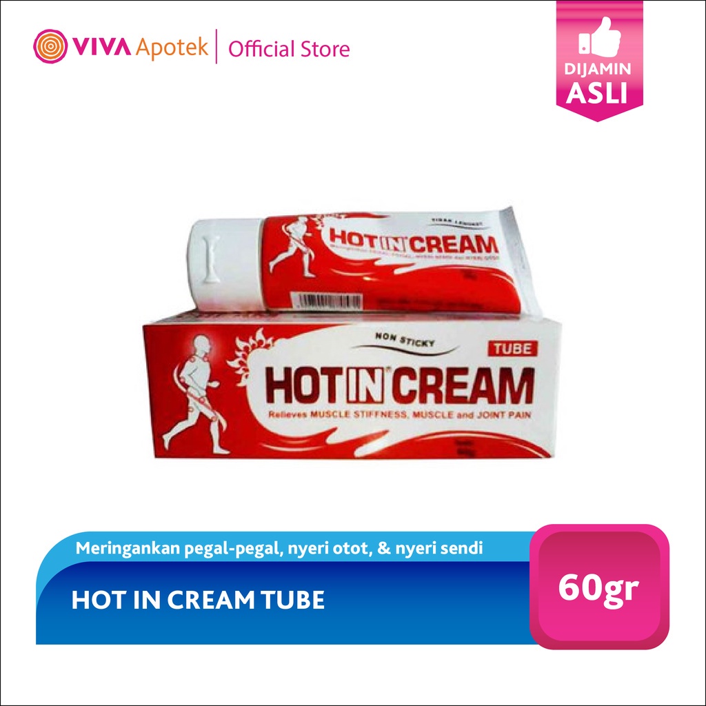 Hot In Cream Mengatasi Pegal dan Nyeri Otot Tube (60 Gram)