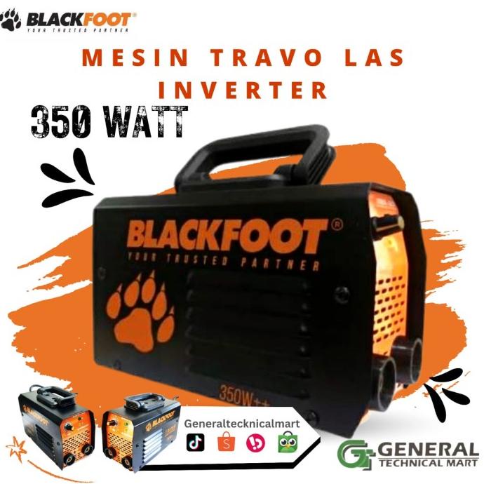Blackfoot Mesin Travo Las Travo Inverter 350 watt IGBT MMA 120 A Hitam