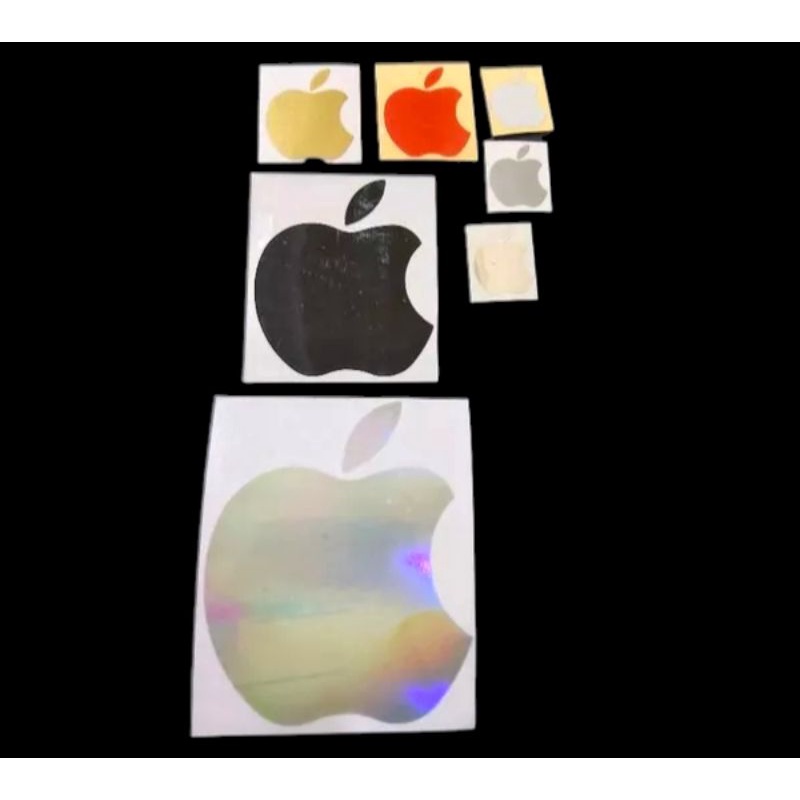 STICKER LOGO APLE IPHONE STICKER HP LAPTOP MOTOR MOBIL CUTTING