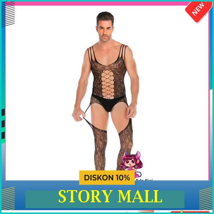 TERBARU NEKO MIMI BODY STOCKING STOKING TUBUH JALA SEXY LINGERIE PRIA HIGHT CLASS