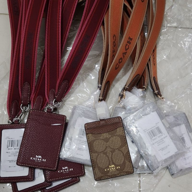 

Lanyard ID Sign Khaki Saddle Web Strap