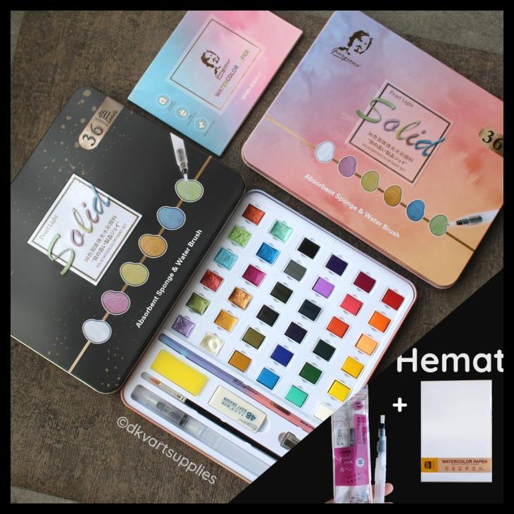 

Giorgione Watercolor Set 36 / 48 Pearlescent Starry Cat Air Metallic