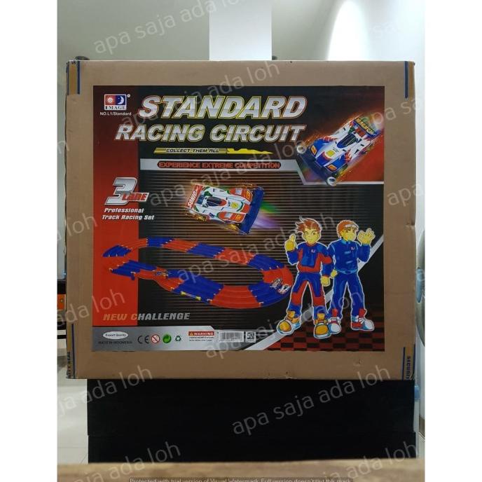 Track Tamiya 3 Jalur Jalanan Jalan Rel Jembatan Belokan Sirkuit Mobil