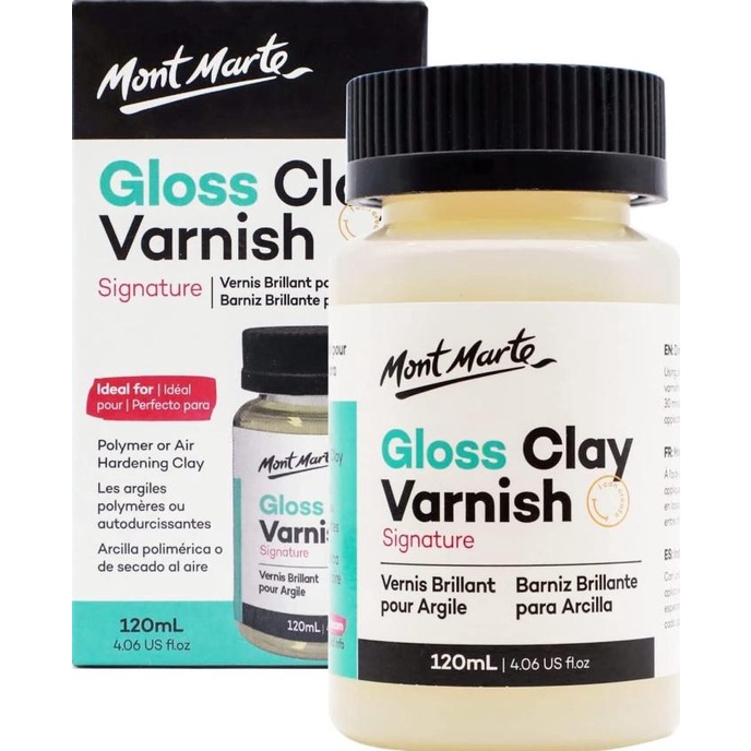 

Mont Marte Clay Varnish Gloss 120ml / Clear Gloss Varnish