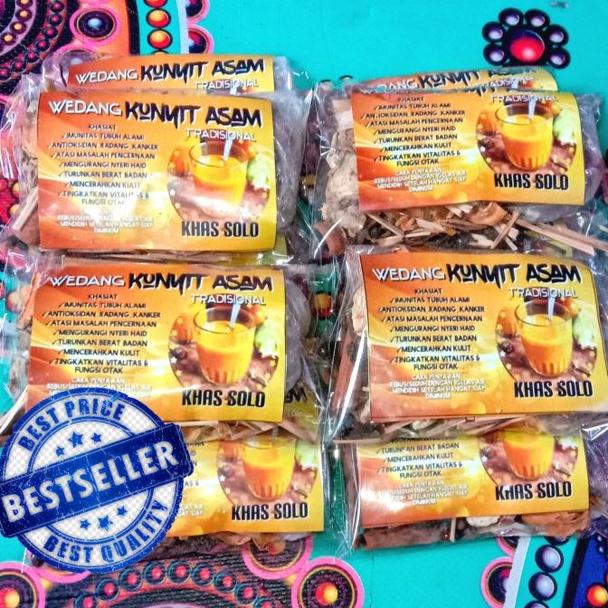 

!!!!!!] 1Pack/10bks Wedang KUNYIT ASAM TRADISIONAL Rempah Komplit Khas Solo