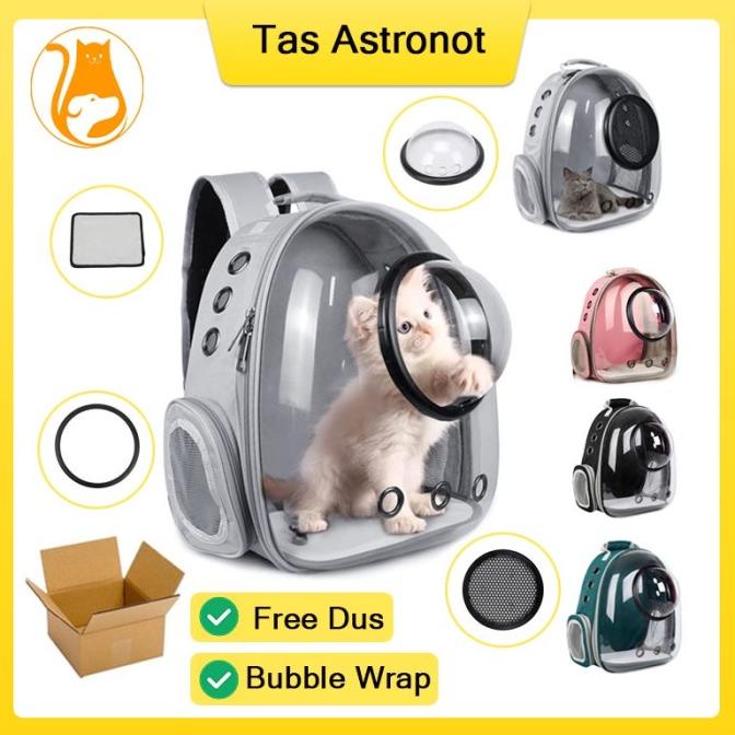 Tas Astronot Tas Ransel Hewan Travel Bag Tas Gendong Kucing Pet Cargo