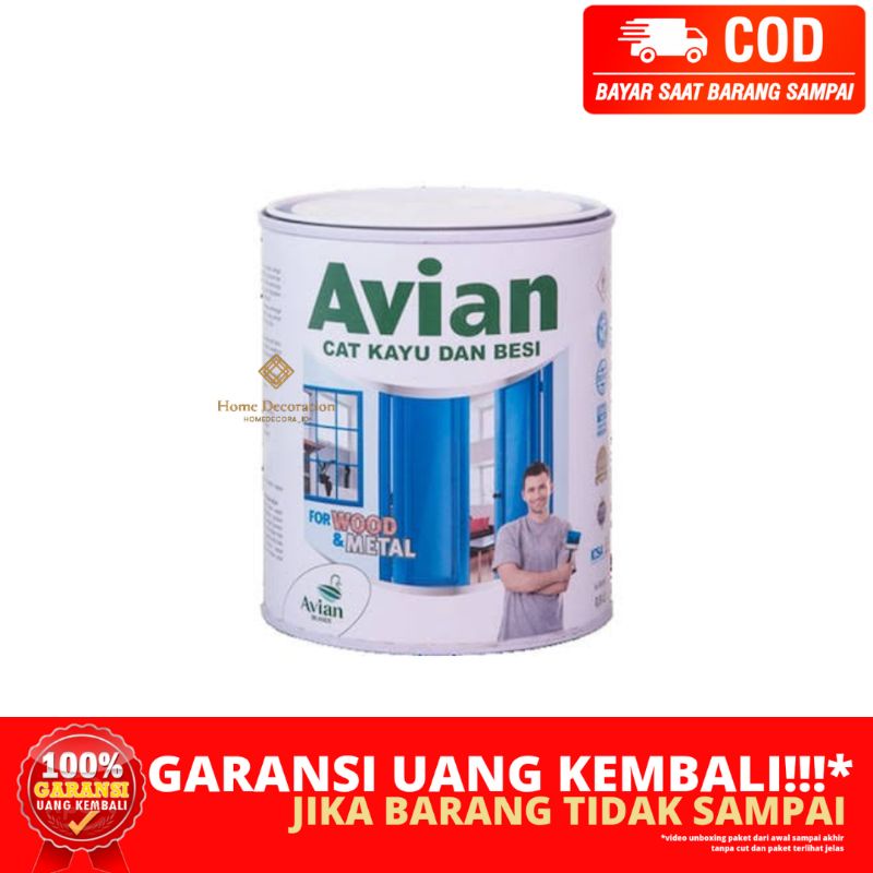 (HOMEDECORA_ID) BERGARANSI CAT AVIAN FOR WOOD AND METAL 200CC UNTUK KAYU DAN BESI ALL VARIAN SEMUA W