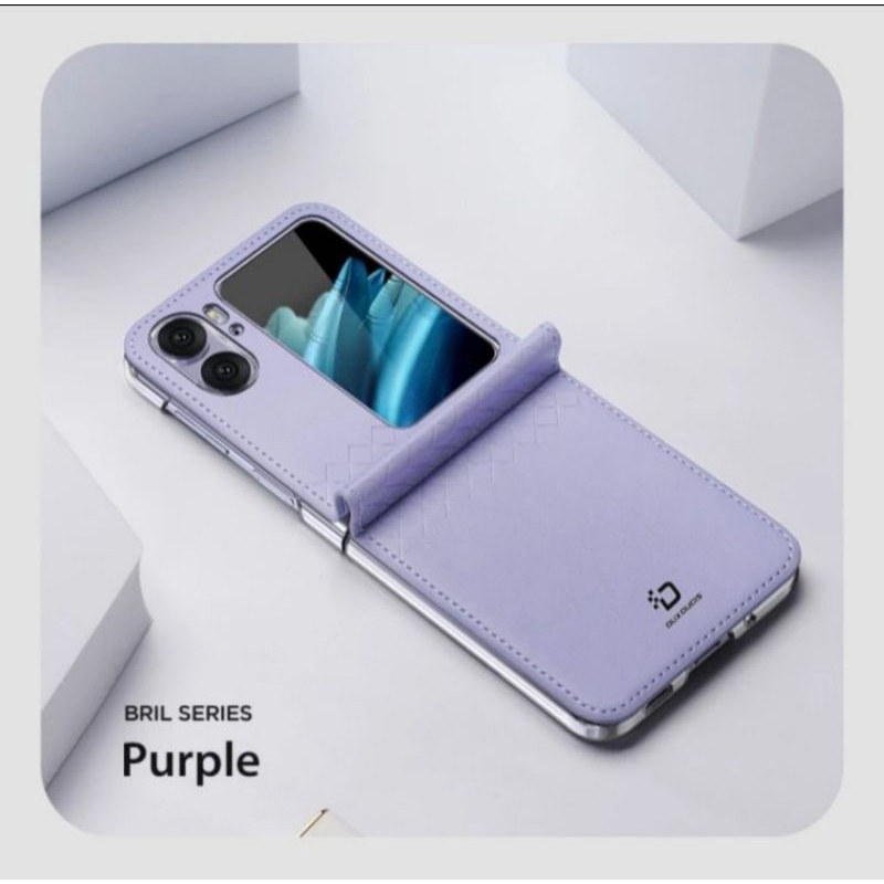 Dux Ducis Case OPPO FIND N2 FLIP Bril Casing Leather Series Kulit