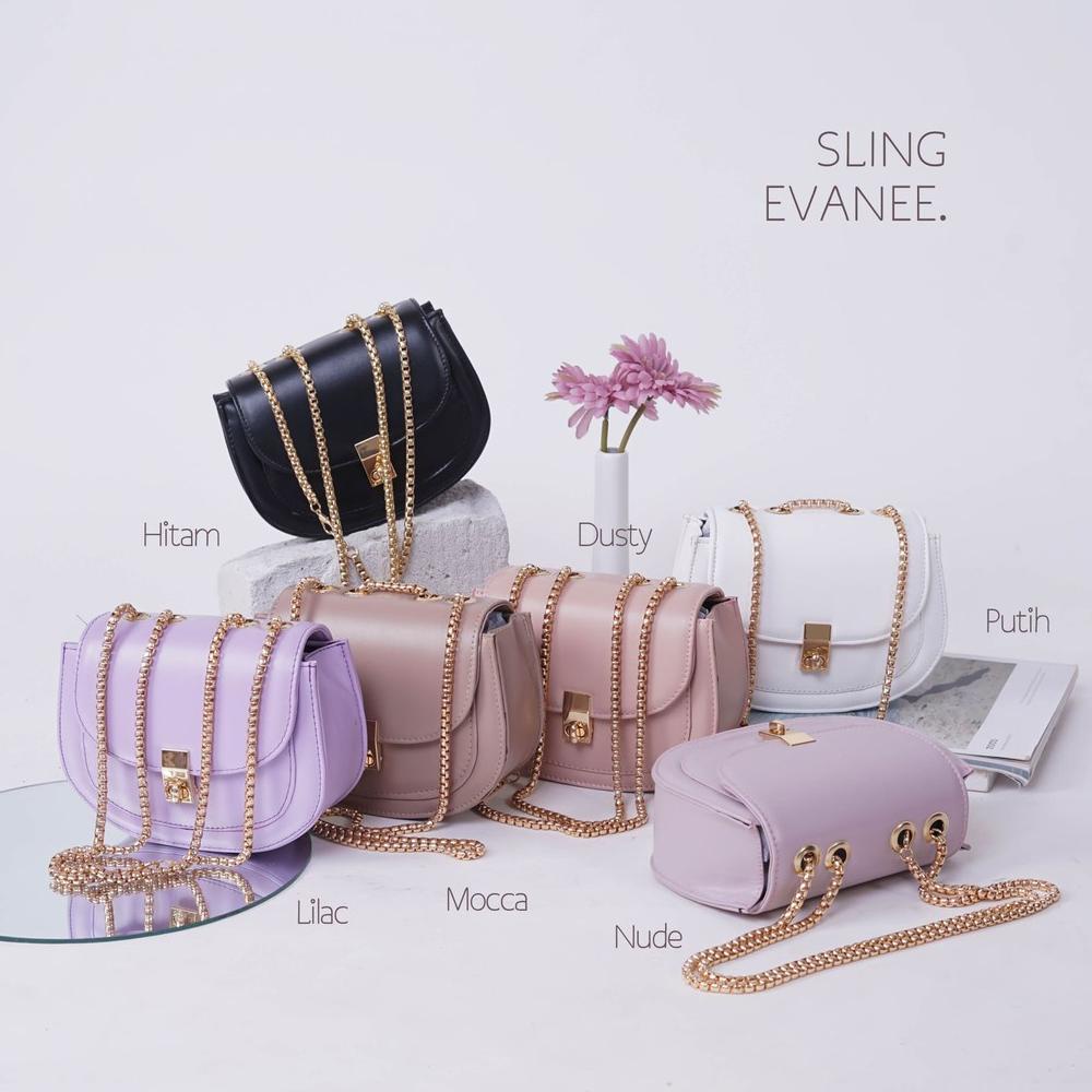 Viral Sling Evanee Tas Wanita Termurah Fashion Bag Tas Lucu Selempang Vintage Bag Tas Selempang Wani