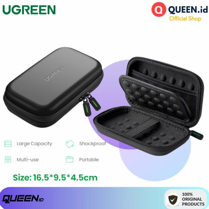 UGREEN Hardcase Storage Organizer Bag Pouch EVA Small Shockproof 40707
