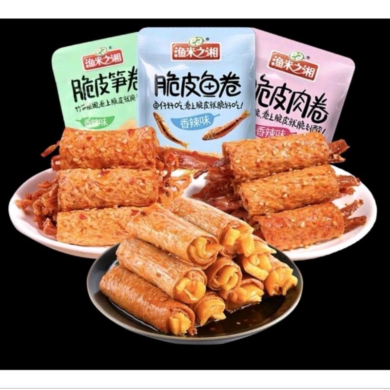 

HALAL kembang tahu roll isi gulungan teri ayam bambo