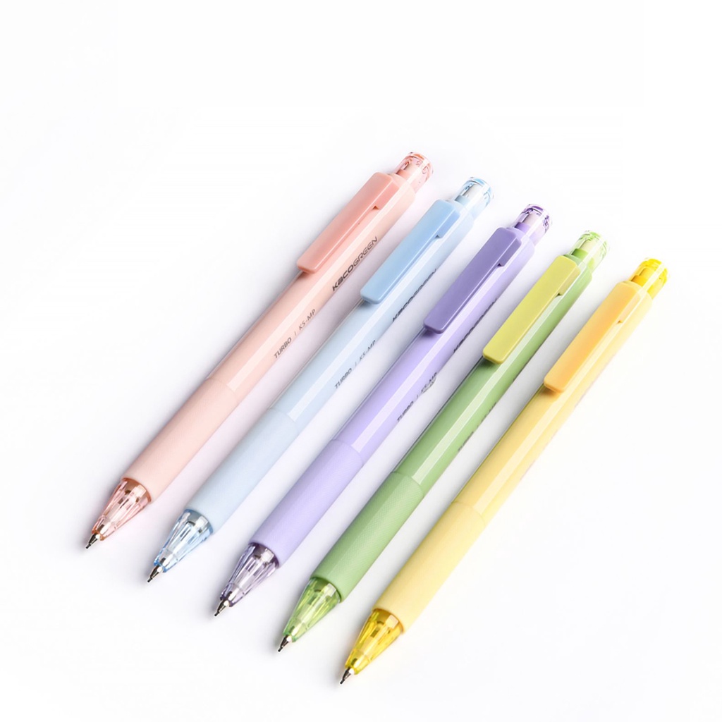 SU6 Kaco GREEN TURBO Pensil Mekanik Mechanical Pencil 0.5mm With Refill KCT05 Yellow By Pro