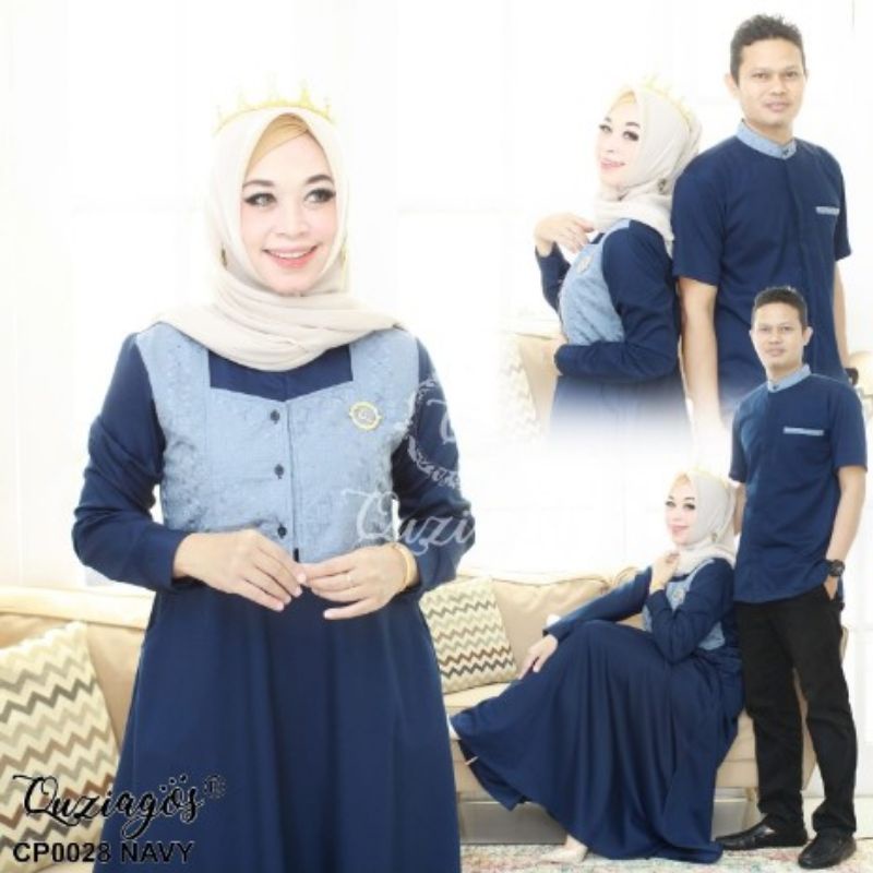 Ready gamis QUZIAGOS CP0028 NAVY