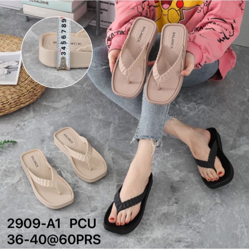 Sandal Jepit Wedges Model Terbaru 2909-A1Balance