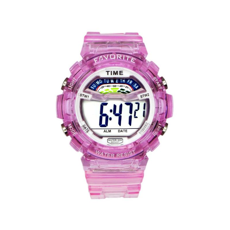 JAM TANGAN WANITA  DIGITAL FAVOURITE  1602  WATER RESISTANCE