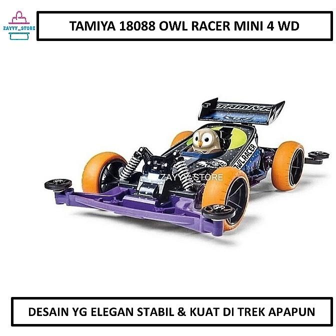 TAMIYA 18088 OWL RACER MINI 4 WD SUPER 2 CHASSIS - TAMIYA KENCANG