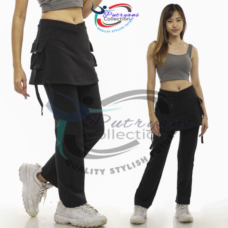 CELANA SENAM ROK KANTONG HITAM